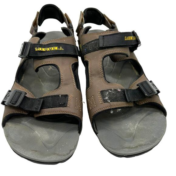 Merrell Men's WaterPro Rouge in Dark Earth Size 14 GUC Hook & Loop Adjustable - Picture 2 of 7